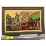 VINTAGE FRAMED PABST BEER PRINT