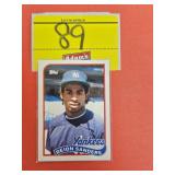 ROOKIE CARD 1989 TOPPS TRADED DEION SANDERS