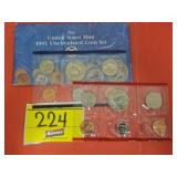 1991-D&P US MINT COIN SET