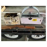 WORKLIGHT, AMERICAN WALNUT BENJAMIN AIR RIFLE,