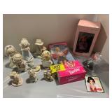 PRECIOUS MOMENTS, BARBIE DOLL & ORNAMENTS