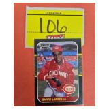 ROOKIE CARD 1987 DONRUSS HOF BARRY LARKIN