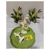 GERMANY MARKED FIGURAL FLOWER FROGS, CALIFORNIA
