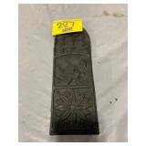 ANTIQUE CAST IRON MATCH SAFE