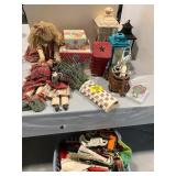 RAG DOLLS, CANDLE LANTERNS, BASKETS, OWL