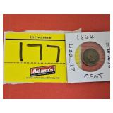 1862 INDIAN HEAD CENT