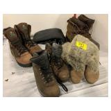 MENS & WOMENS BOOTS - SZ 13 & 8