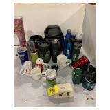 COFFEE MUGS, TRAVEL THERMOS, RAMEKIN, ETC