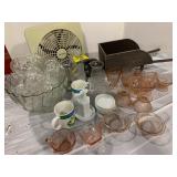 O2 COOL FAN, PUNCH BOWL SET, PINK DEPRESSION