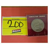 1967 GIBRALTAR CROWN COIN IN OGP RED CASE