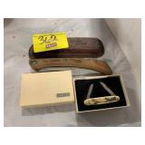 CHICAGO CUTLERY TRAVELER KNIFE W/ SHEATH, BARLOW