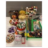 SEWING SUPPLIES OF ALL KINDS, THREAD ROLLS,