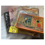 5 ANTIQUE BOARD GAMES