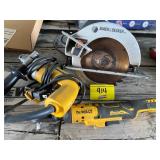 BLACK & DECKER SAW, DEWALT ELECTRIC DRILL, DEWALT