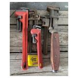 5 PIPE WRENCHES