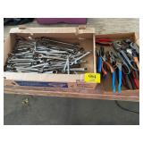 FLAT W/ PLIERS OF ALL KINDS, CUTTERS, FLAT OF