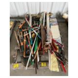 GARDEN SHEERS, FISHING POLES, LONG HANDLE TOOLS,