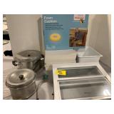 FOAM CUSHION, SPILL PROTECTOR SHELF, METAL PANS,