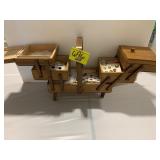FOLD-OUT WOODEN SEWING BOX