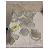 PYREX CASSEROLE DISH, PRESSED GLASS OF ALL KINDS