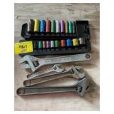 SNAP-ON ADJUSTABLE WRENCH, WRENCHES, 2 SOCKET
