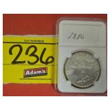 1886 MORGAN SILVER DOLLAR