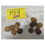 (20) WHEAT PENNIES