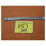 DIAMOND CUT FANCY KINK BRACELET, MARKED .925,