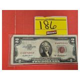 1953-A $2 RED SEAL NOTE