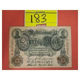 1910 GERMANY 50 MARK BANKNOTE