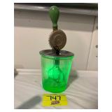 GLOWING GREEN URANIUM GLASS MIXER