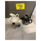 MINI SALT GLAZE CROCKS, MINI WASH BASIN &