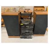 FISHER BRAND STEREO SYSTEM W/ CABINET & SPEAKER