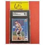 GRADED 1992 FLEER, 19, JEFF BAGWELL, THE