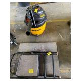CARD TABLE & 2 CHAIRS, SHOPVAC