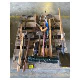 PALLET OF LONG HANDLE TOOLS