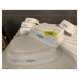 GROUP OF CORNFLOWER BLUE CORNINGWARE