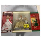 3 BOXED BARBIE DOLLS