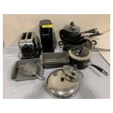 POTS & PANS, KITCHEN NECESSITIES OF ALL KINDS,