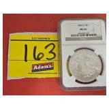 GRADED 1884-O MORGAN SILVER DOLLAR