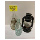 HAEGER PLANTERS, GROUP OF AMBER GLASSWARE