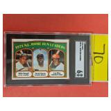 GRADED 1972 TOPPS, 89, NATIONAL LEAGUE HOME RUN