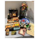 HALLOWEEN & CHRISTMAS Dï¿½COR, ANTIQUE BEST TIN,
