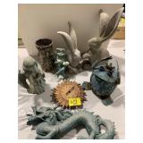 GROUP OF OUTDOOR Dï¿½COR OF ALL KINDS, CONCRETE