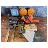 EMERGENCY LIGHTS, WORK LIGHT, HEDGE TRIMMER,