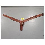 LEATHER GUN BELT HOLSTER