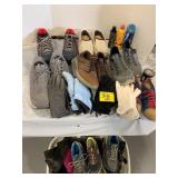 LARGE GROUP OF SHOES OF ALL KINDS INCLUDING UNDER