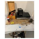 SONY DVD/VHS PLAYER, PANASONIC BLURAY, SHOE SHINE