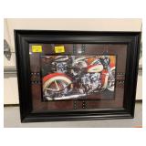 FRAMED MOTORCYCLE PRINT