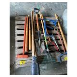 PALLET OF LONG HANDLE TOOLS